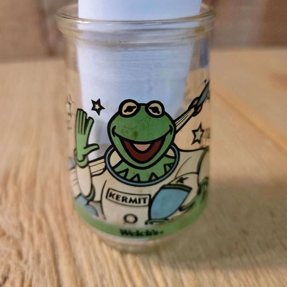 Welch's juice glass with Muppets in Space and Kermit the frog. Make an offer.